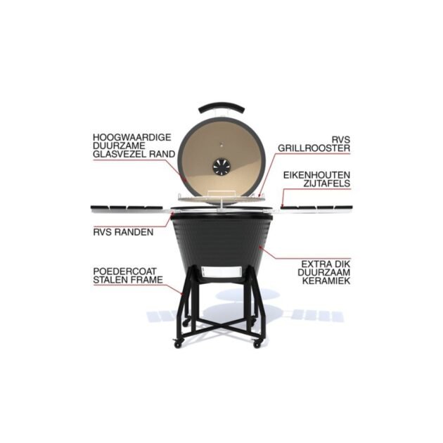 Kamado BBQ 22 inch - Afbeelding 2