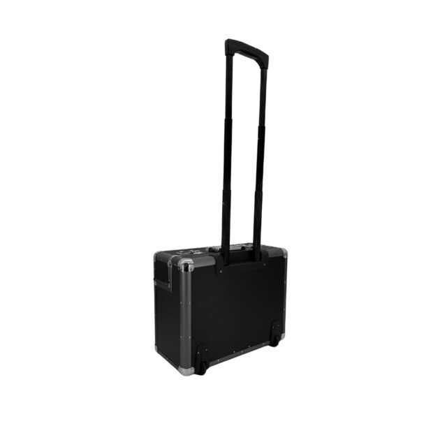 Pilotenkoffer Aluminium Trolley Zwart - Afbeelding 4