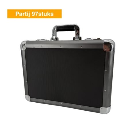 Briefcase Aluminium Zwart