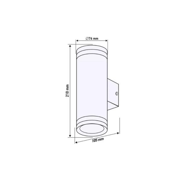 Zilveren Dubbele Buitenlamp - Afbeelding 3