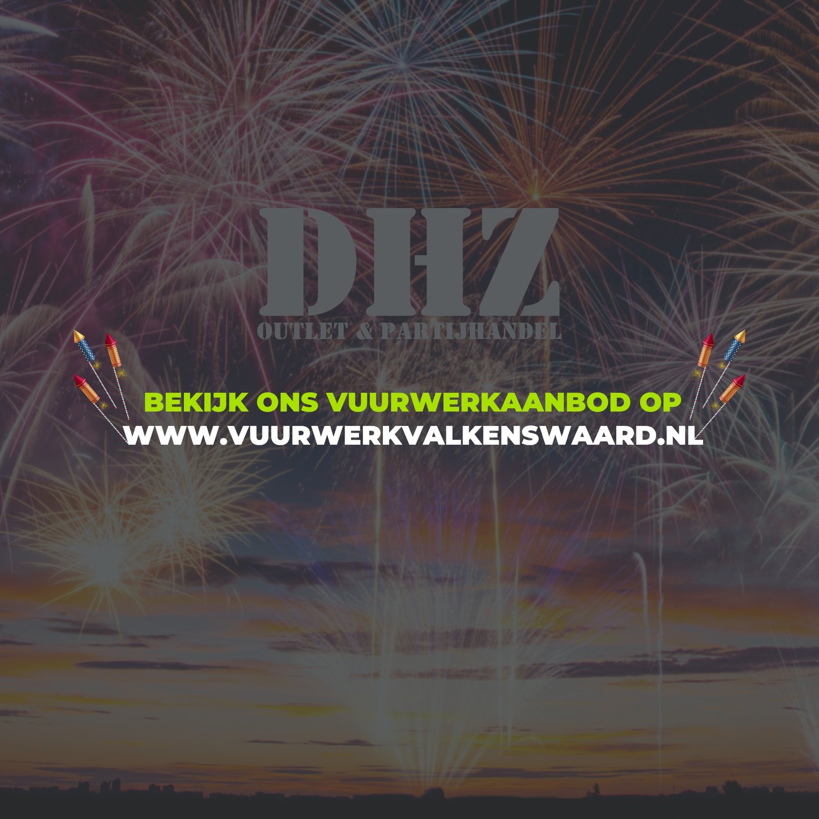 Vuurwerk Banner Website - Mobiel